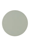 6 Round PU Leather Coasters Set