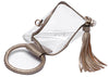 Stadium See Through Clear Cuff Handle Tassel Clutch