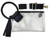 Stadium See Through Clear Cuff Handle Tassel Clutch