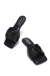 RANGOON I DON'T WANT NO SCRUBS FLAT SANDALS- BLACK - LURE- Yorktown Mall