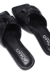 RANGOON I DON'T WANT NO SCRUBS FLAT SANDALS- BLACK - LURE- Yorktown Mall