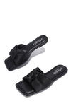 RANGOON I DON'T WANT NO SCRUBS FLAT SANDALS- BLACK - LURE- Yorktown Mall