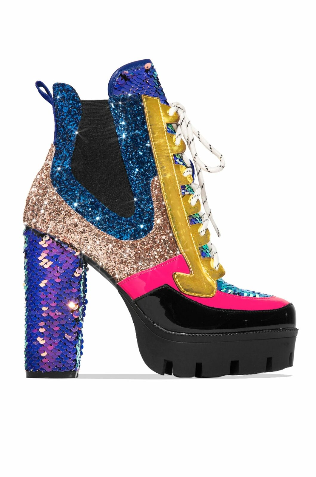 Nell Chunky Sequins High Heel- Mermaid – LURE
