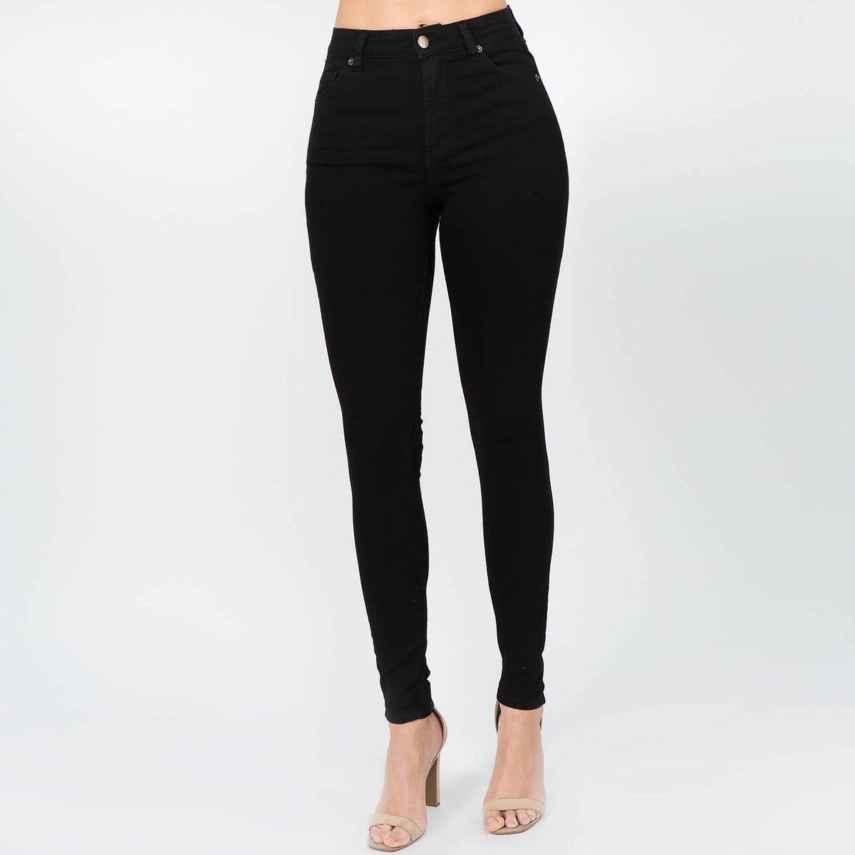 PLUS SIZE PREMIUM BASIC HIGH WAIST SKINNY PANTS - LURE Boutique