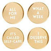 Bottle Stoppers 4pk- Gold - LURE Boutique