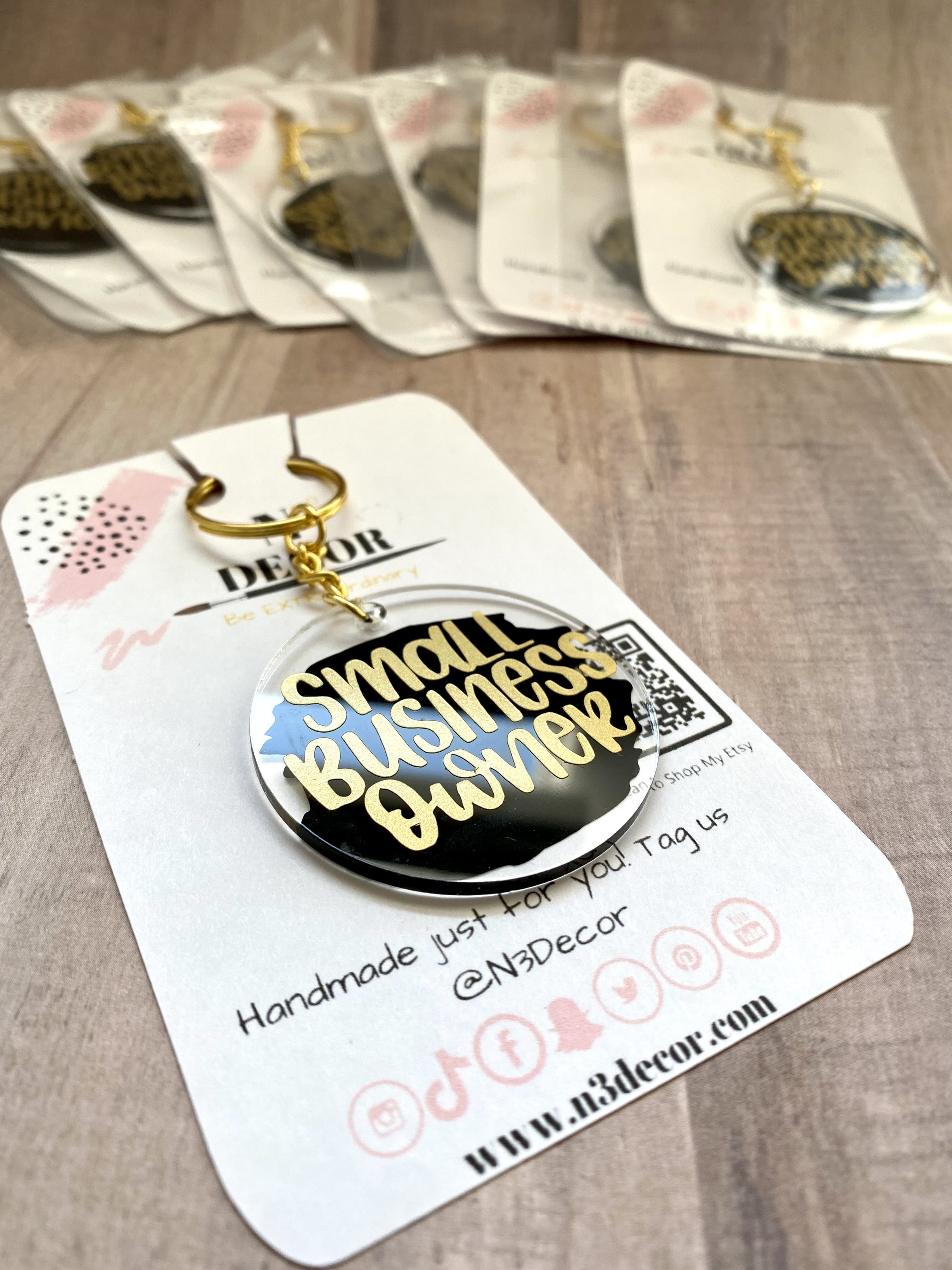 Small Biz Owner Acrylic Keychain - LURE- Yorktown Mall