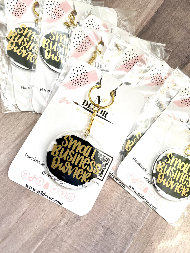 Small Biz Owner Acrylic Keychain - LURE- Yorktown Mall