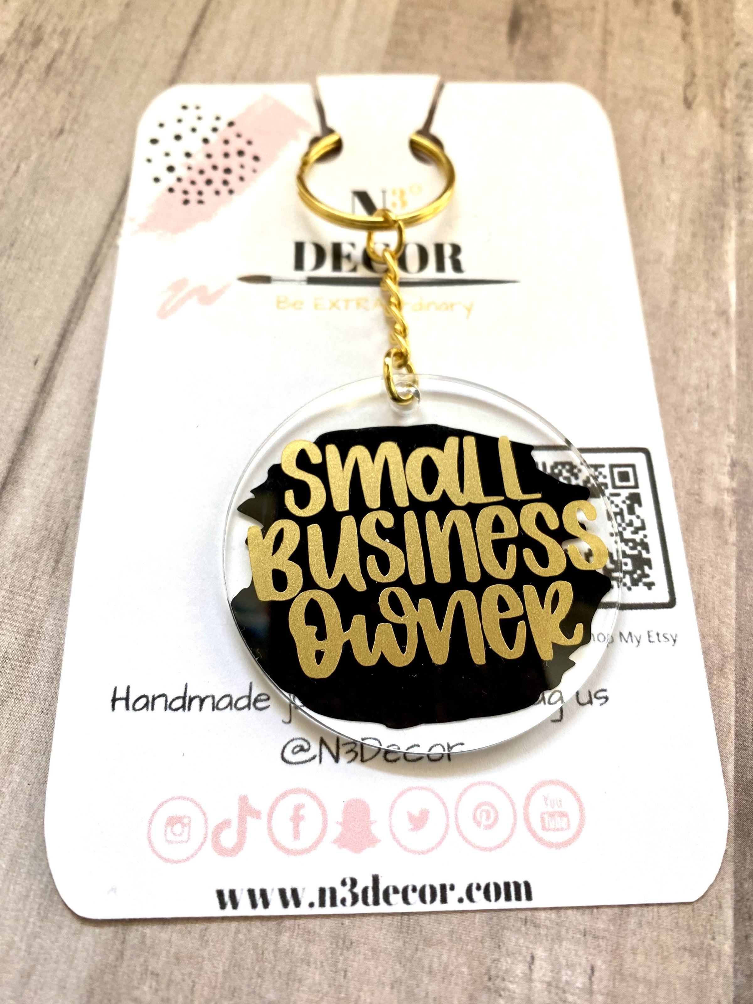 Small Biz Owner Acrylic Keychain - LURE- Yorktown Mall