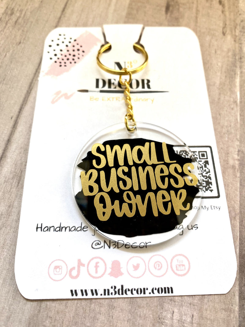 Small Biz Owner Acrylic Keychain - LURE- Yorktown Mall