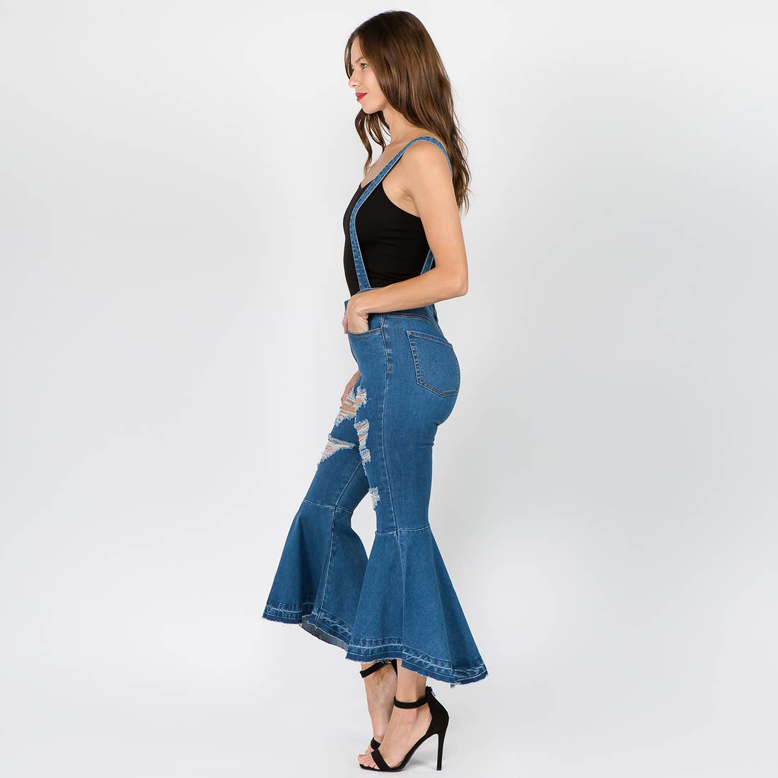 Distressed Flare Jeans - LURE Boutique