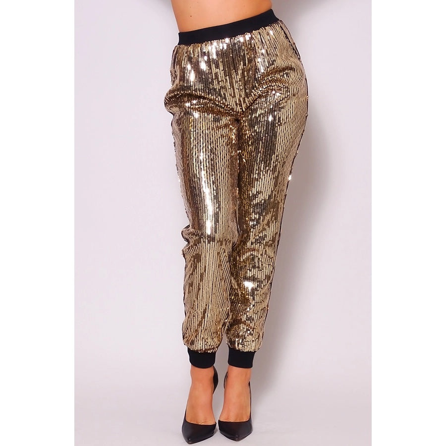 Sequin Jogger Pants - LURE Boutique