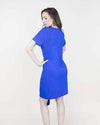 Front-Tie Rhinestone T-Shirt Dress (2 Colors) - LURE Boutique