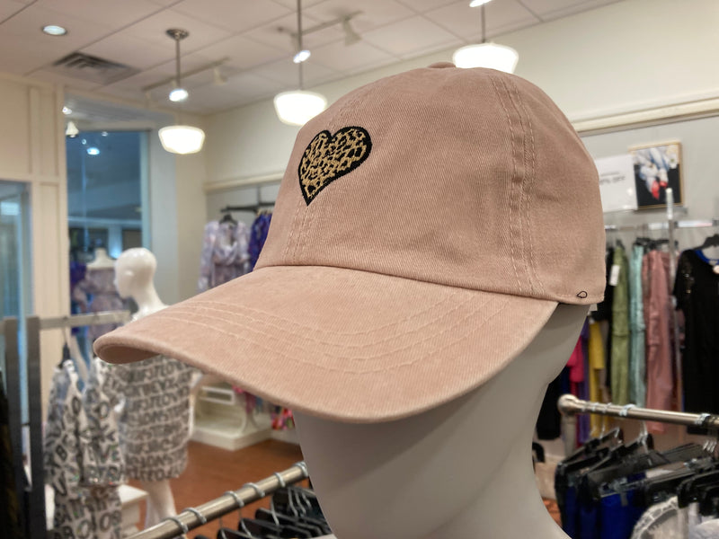 Leopard Heart Hat - LURE Boutique