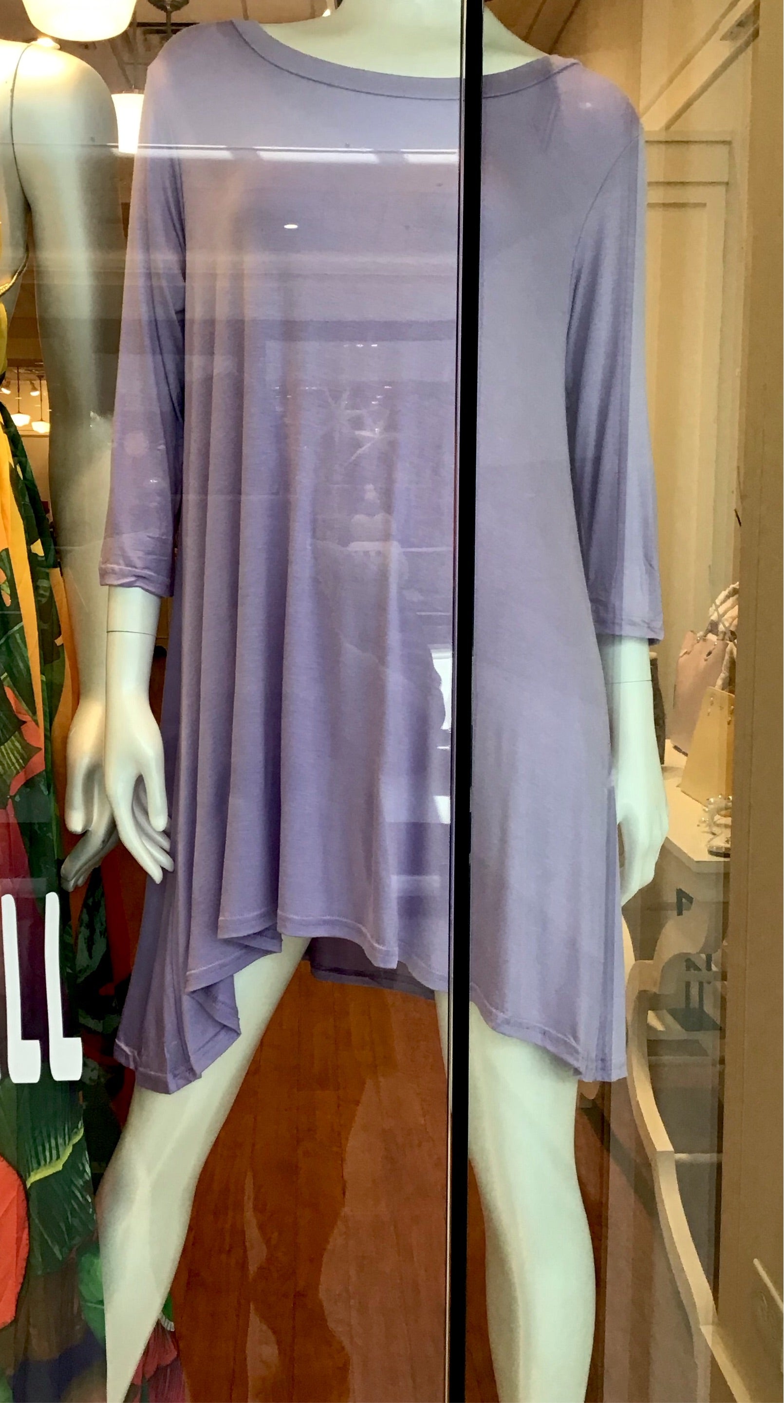 Lilac Short Tunic Dress - LURE Boutique