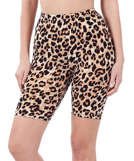 Leopard Biker Shorts - LURE Boutique