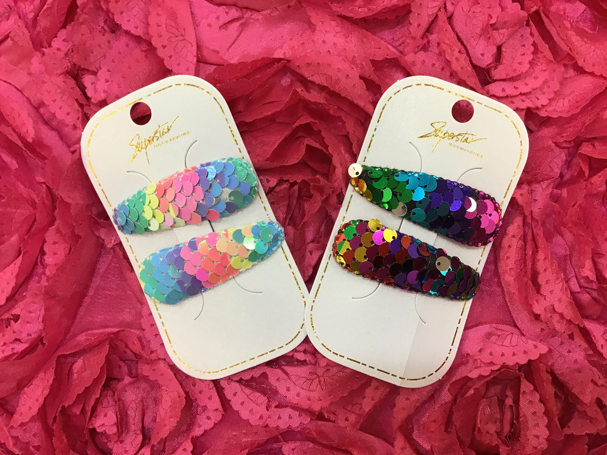 Sequin Hair Clips - LURE Boutique