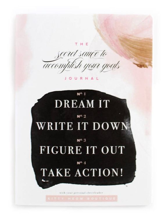 Secret Sauce & Action Plan -  Inspirational Notebook, - LURE Boutique