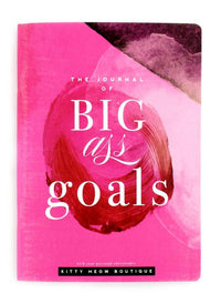 Hot Pink Notebook, BIG GOALS, Inspirational Notebook - LURE Boutique