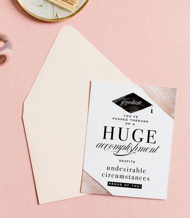 Graduate - Huge Accomplishment Graduation Card - LURE Boutique