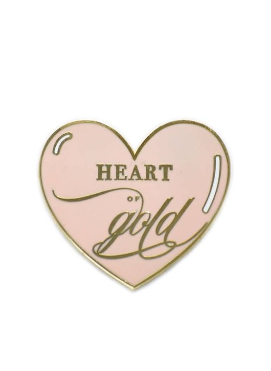 Heart of Gold, Inspirational Enamel Pin - LURE Boutique