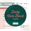 Boho Daily Note Block Desktop - LURE Boutique