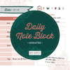 Boho Daily Note Block Desktop - LURE Boutique