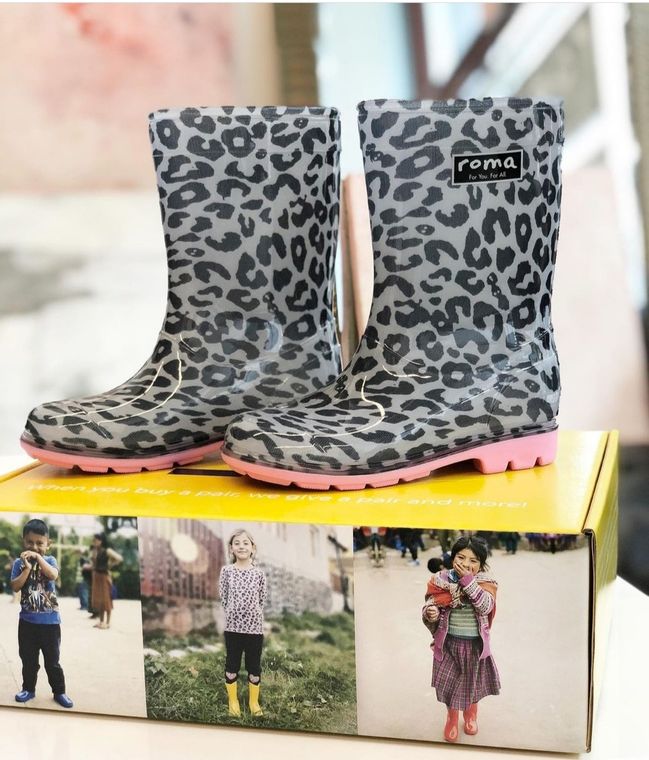 ABEL PINK LEOPARD KID'S RAIN BOOTS - LURE Boutique