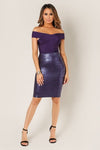 Metallic Colored Pencil Skirt - LURE Boutique